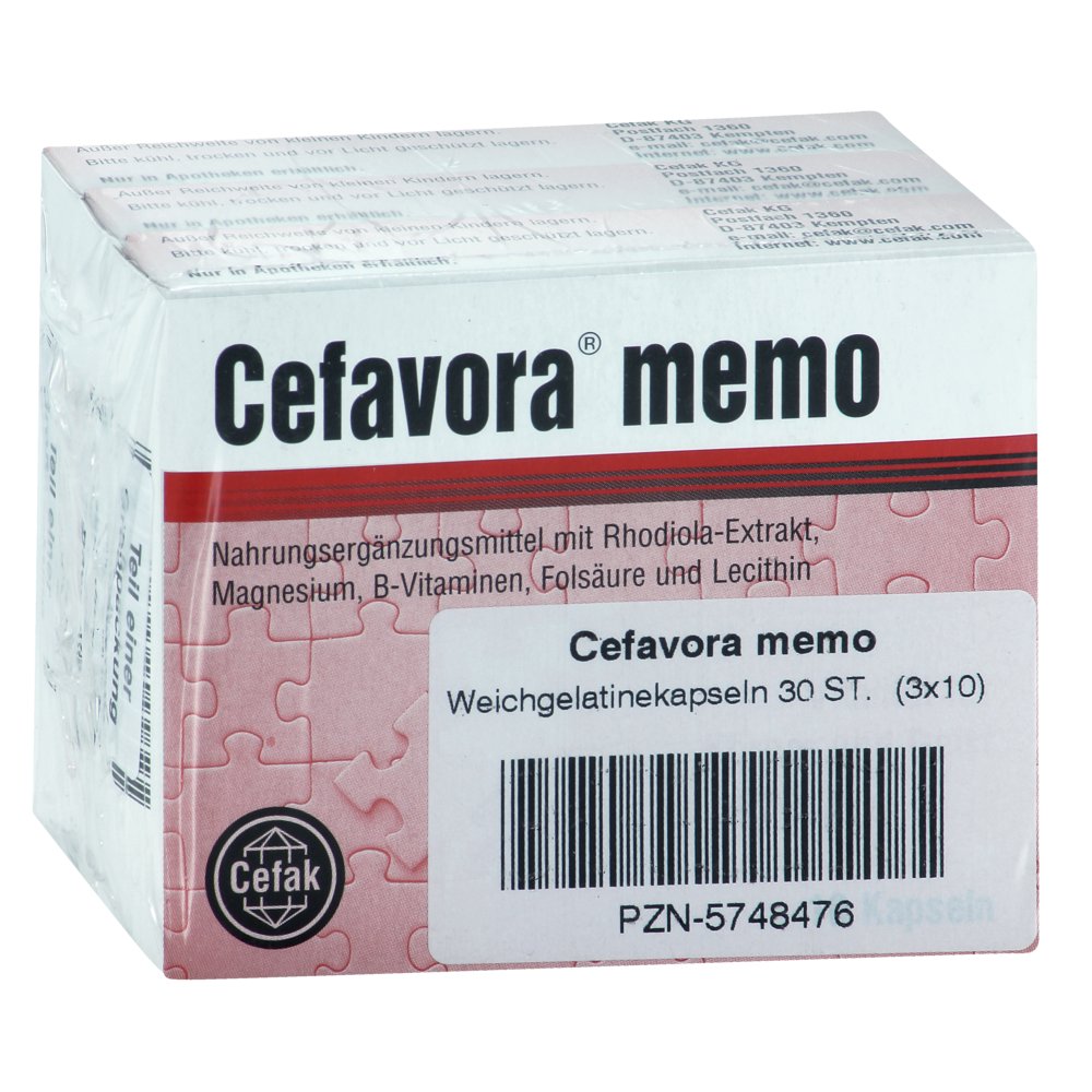 CEFAVORA memo Weichgelatinekapseln