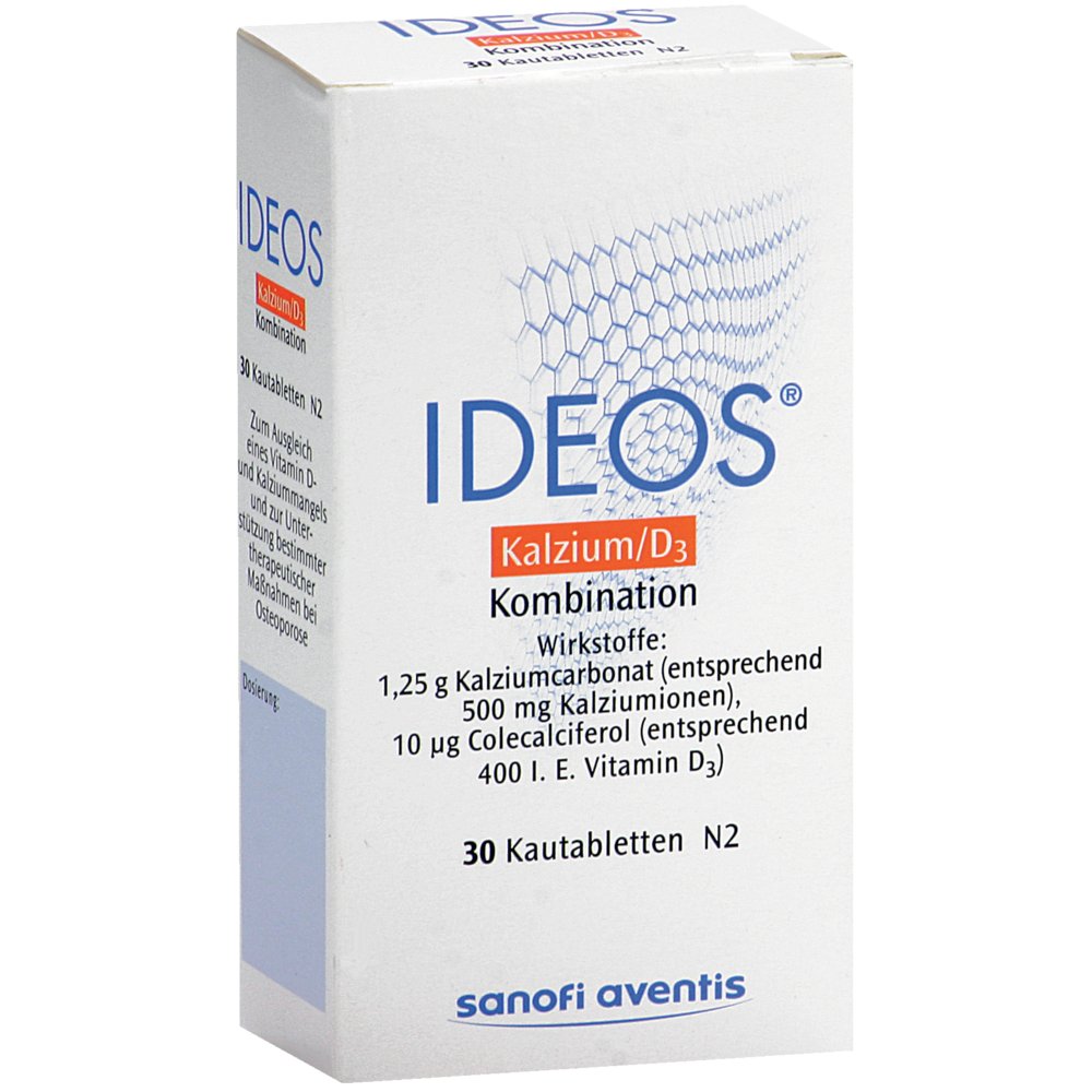 IDEOS 500 mg/400 I.E. Kautabletten