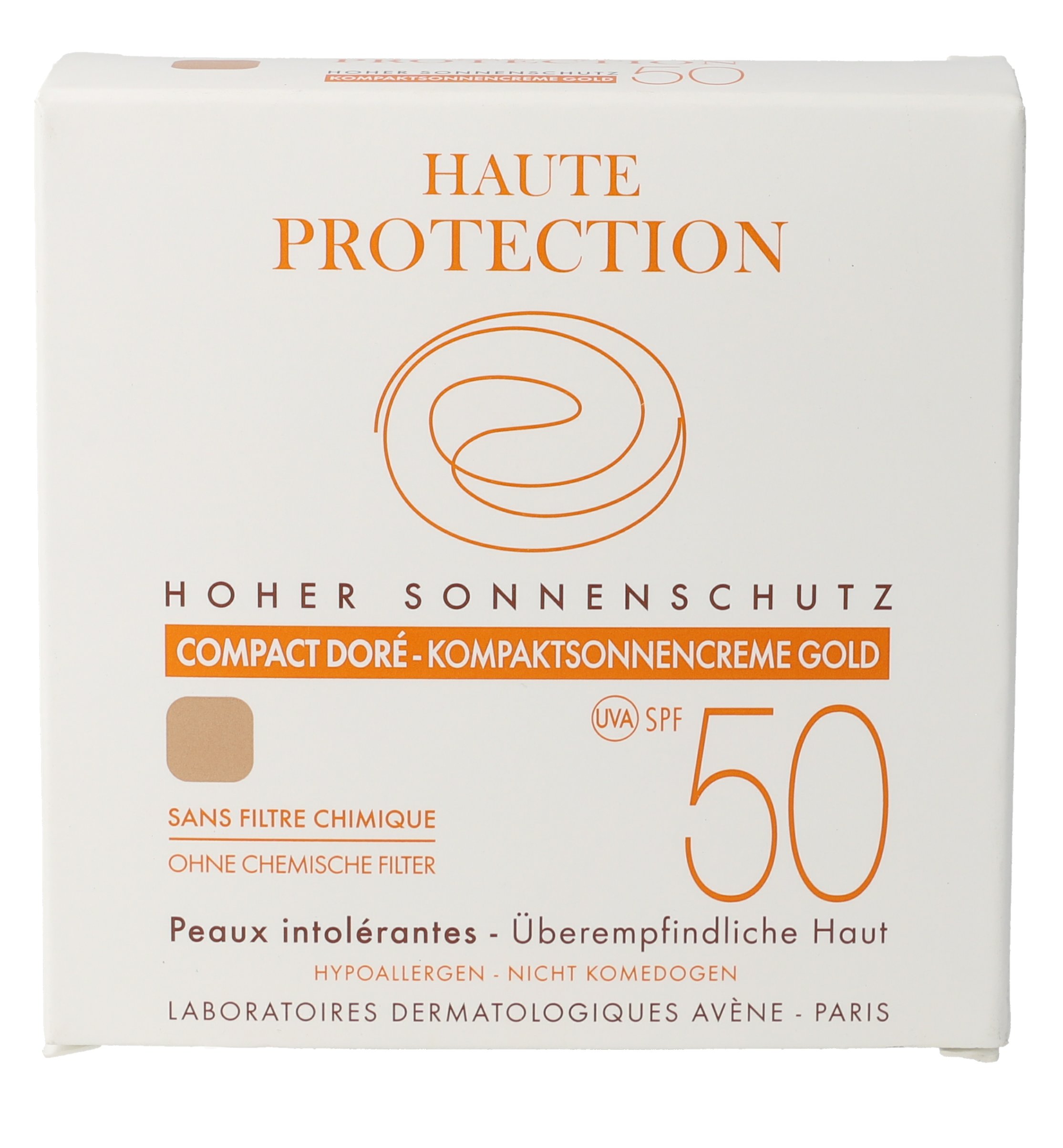 AVENE Kompaktsonnencreme SPF 50 gold 2010