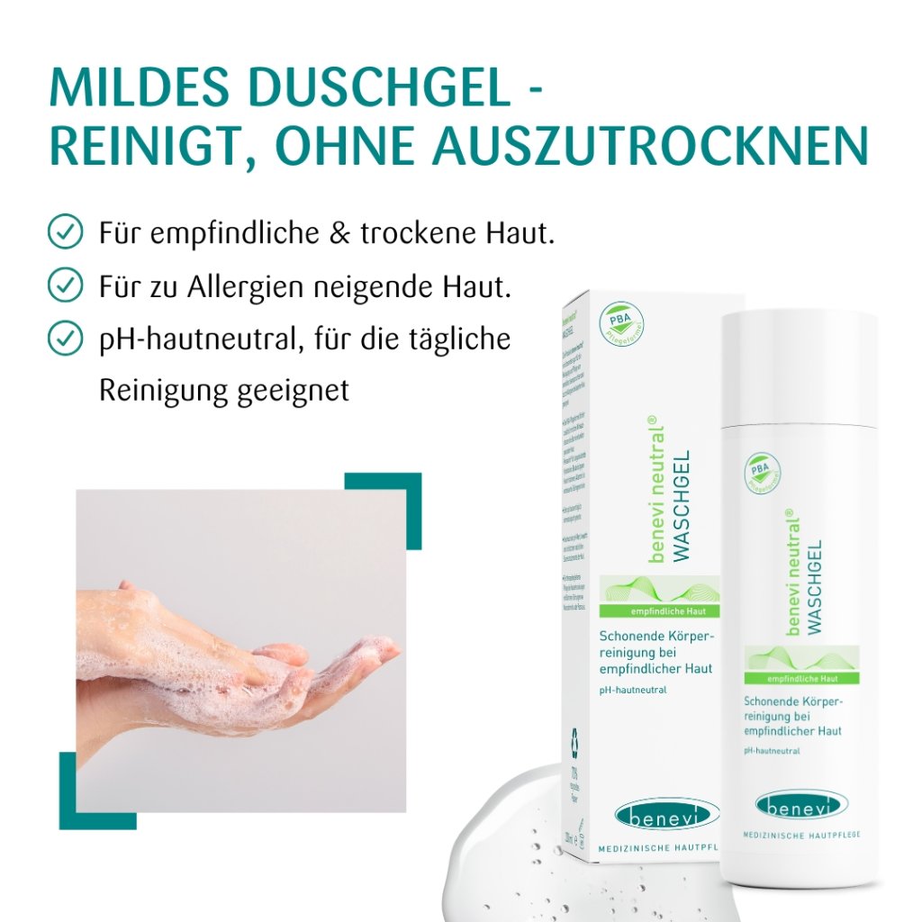 Mildes Duschgel für die empfindliche Haut