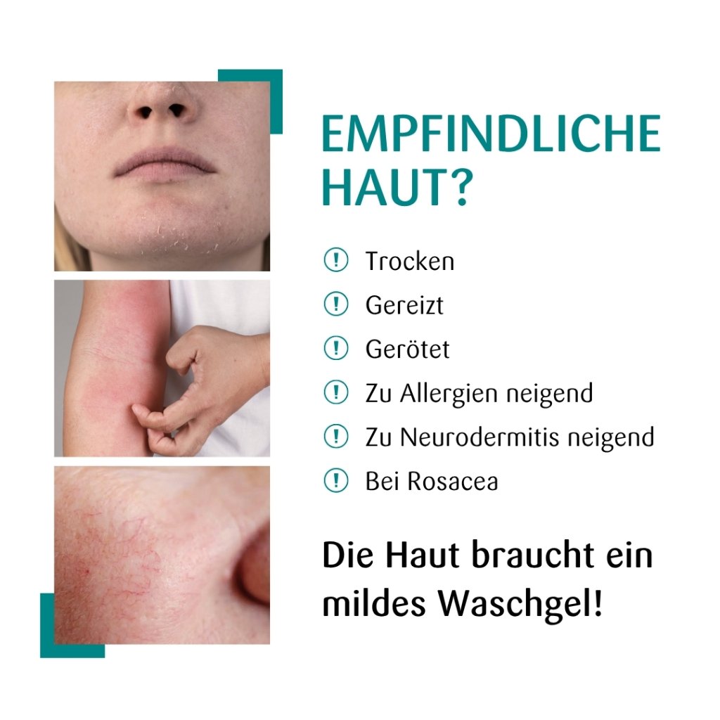 Mildes Duschgel für die empfindliche Haut