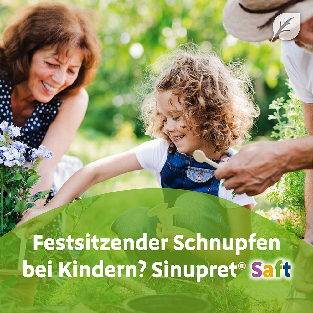 Sinupret® Saft - für Kinder bei festsitzendem Schnupfen