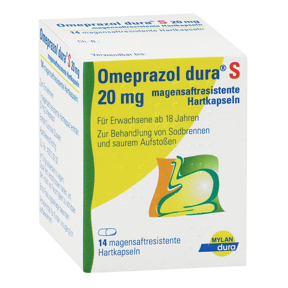 OMEPRAZOL dura S 20 mg magensaftresist.Hartkapseln