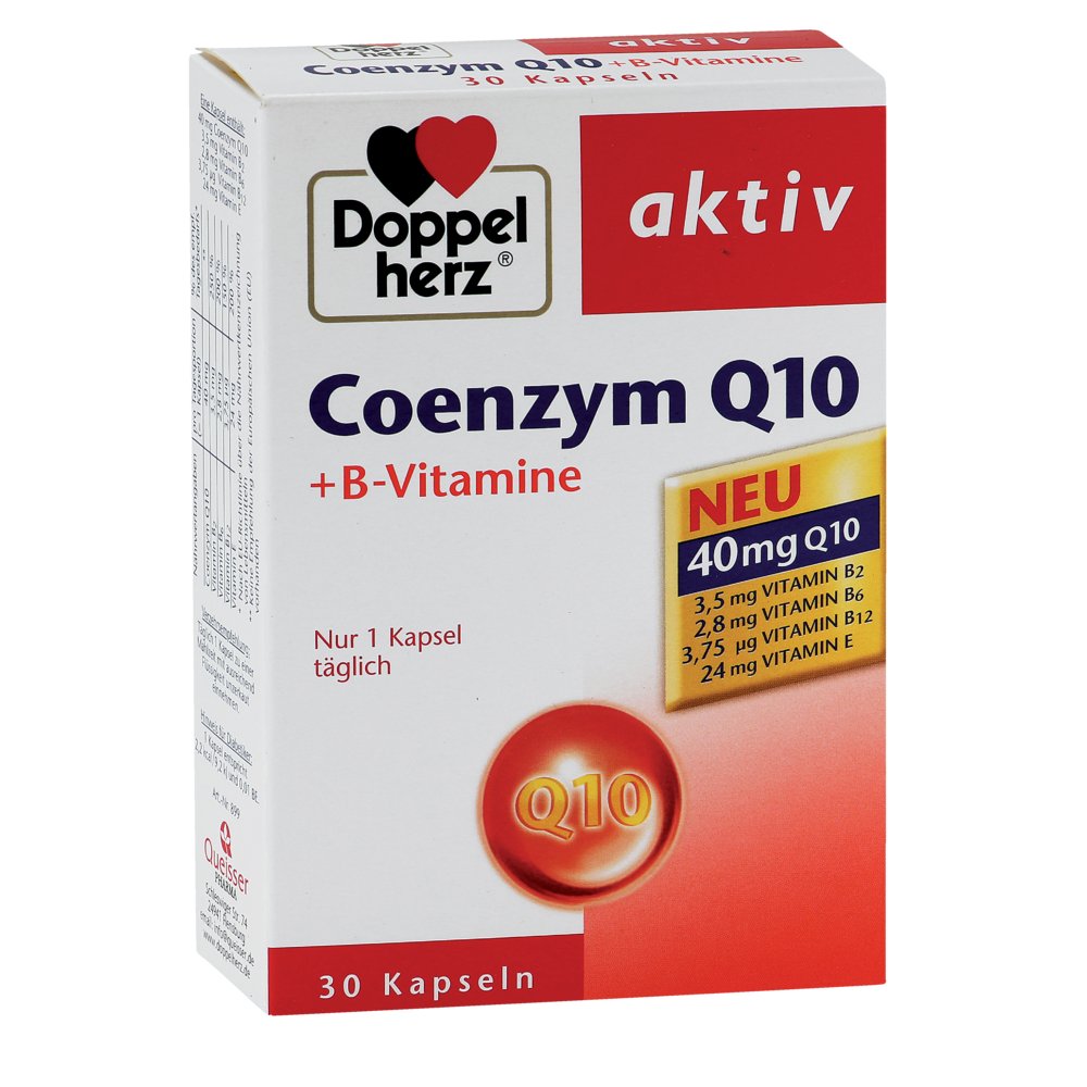 DOPPELHERZ Coenzym Q10+B Vitamine Kapseln