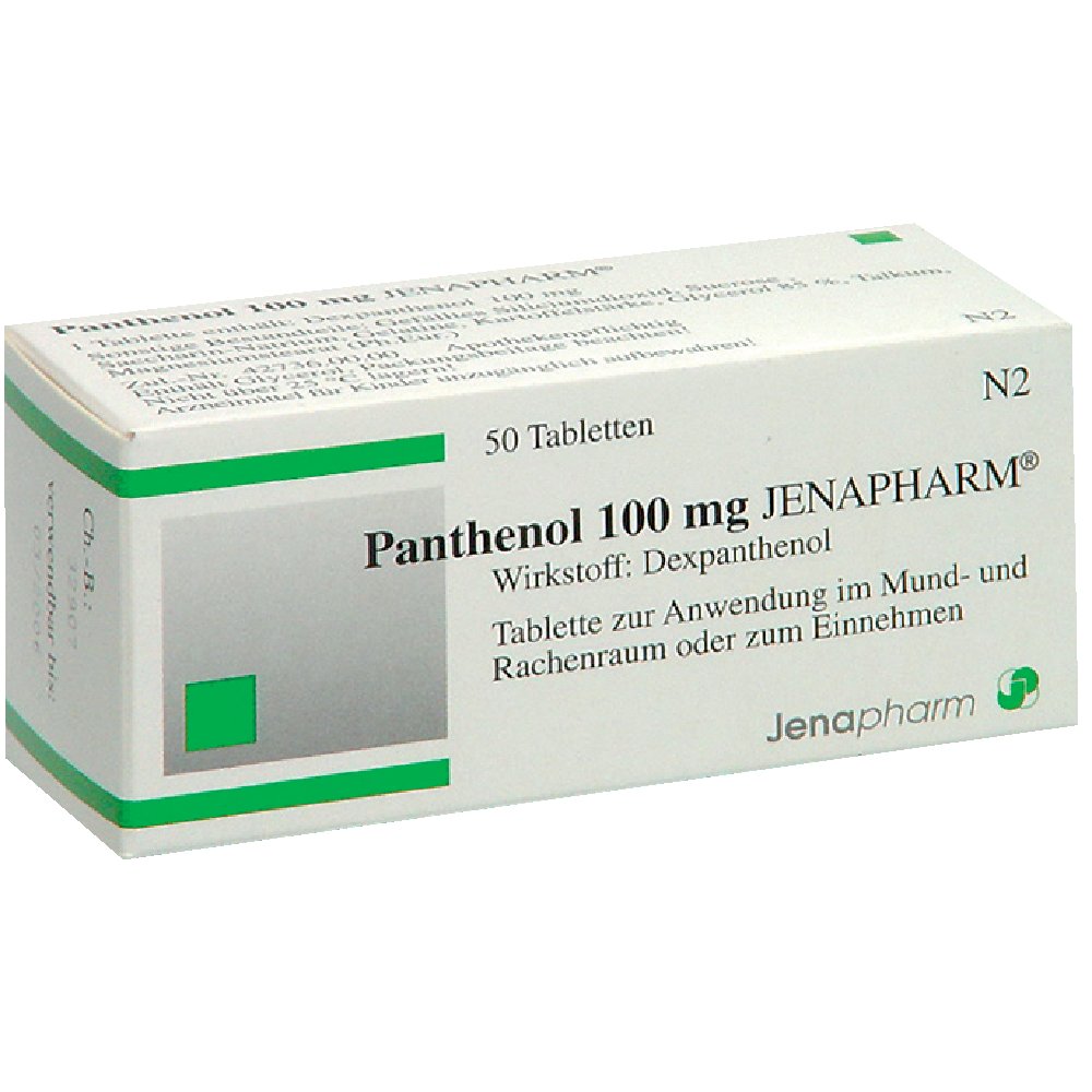 PANTHENOL 100 mg Jenapharm Tabletten