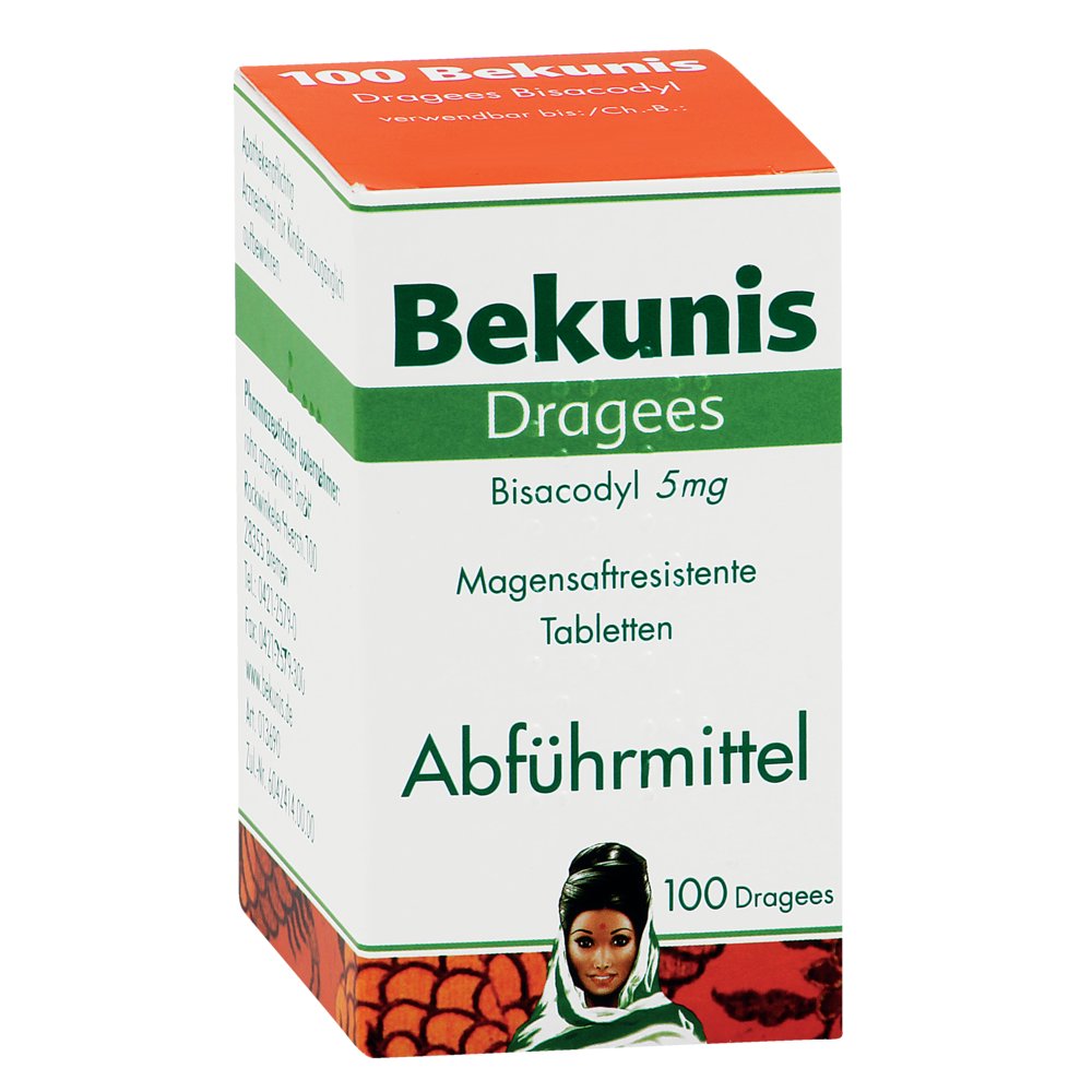 BEKUNIS Dragees Bisacodyl 5 mg magensaftres.Tabl.