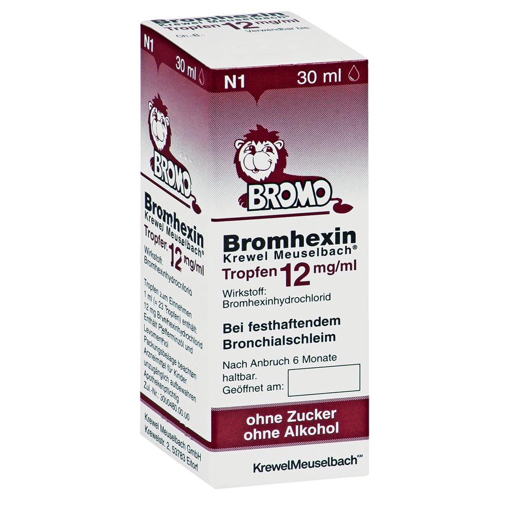 BROMHEXIN Krewel Meuselb.Tropfen 12mg/ml
