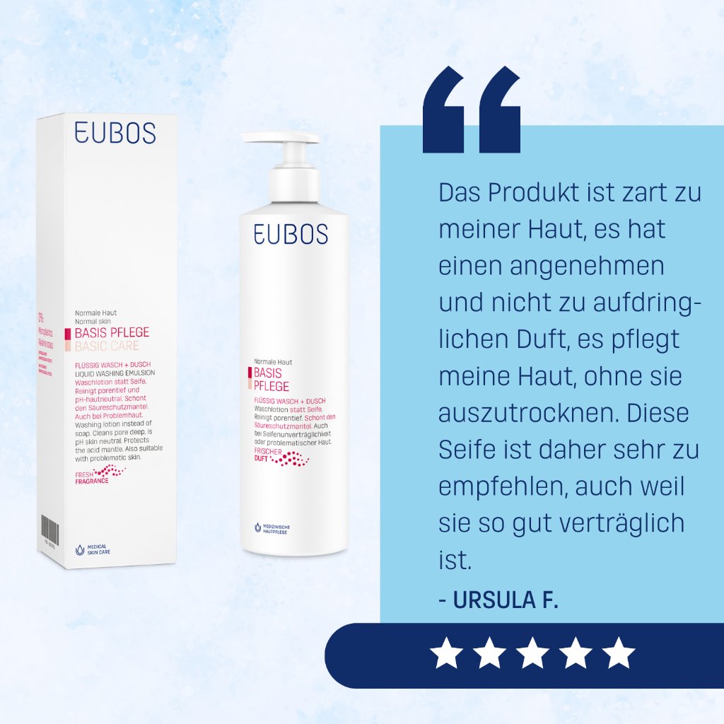 BASIS PFLEGE FLÜSSIG WASCH + DUSCH, ROT, DOSIERSPENDER