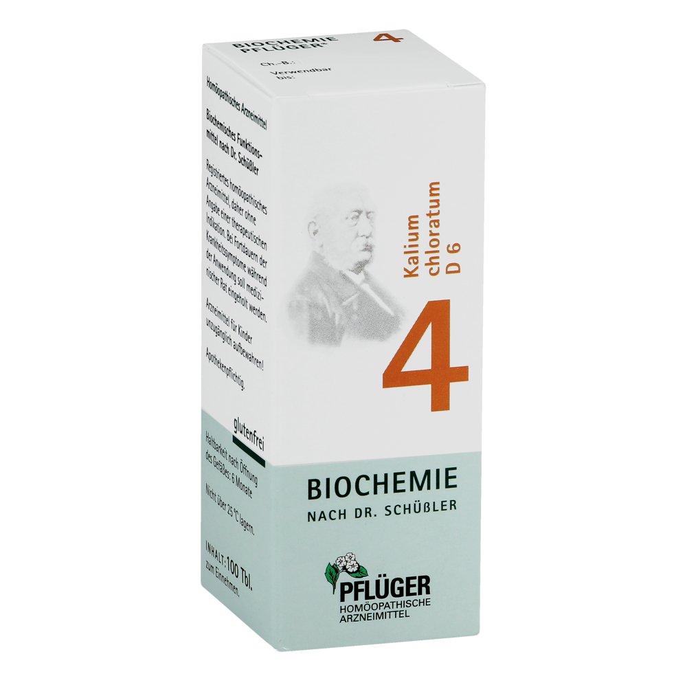 BIOCHEMIE Pflüger 4 Kalium chloratum D 6 Tabletten