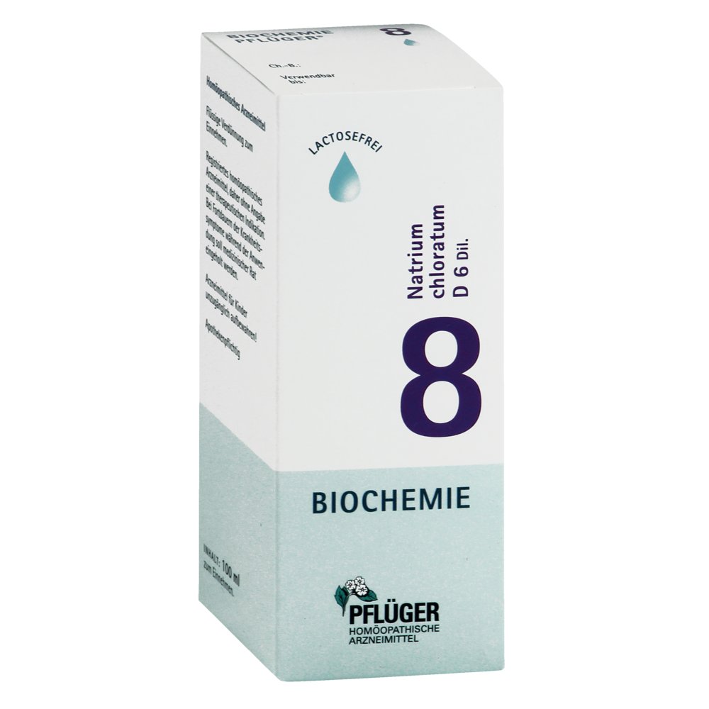 BIOCHEMIE Pflüger 8 Natrium chloratum D 6 Tropfen