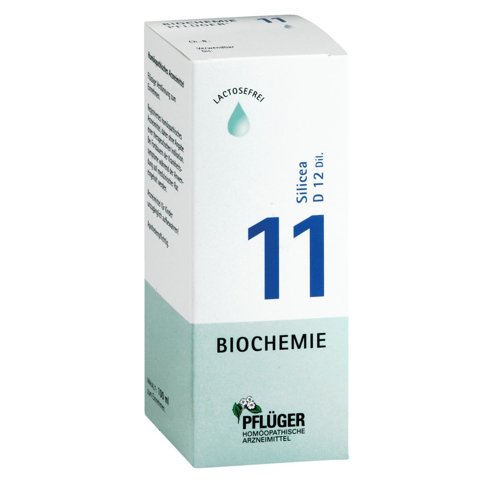 BIOCHEMIE Pflüger 11 Silicea D 12 Tropfen