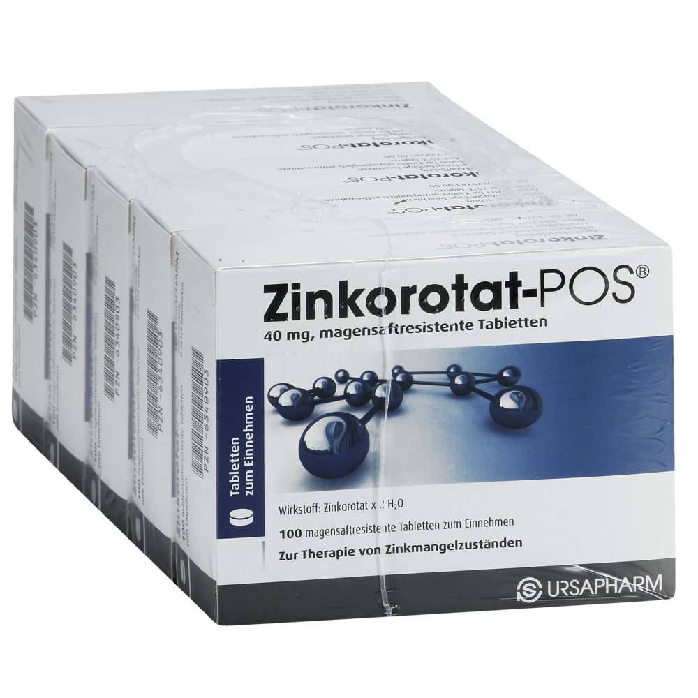 ZINKOROTAT POS magensaftresistente Tabletten