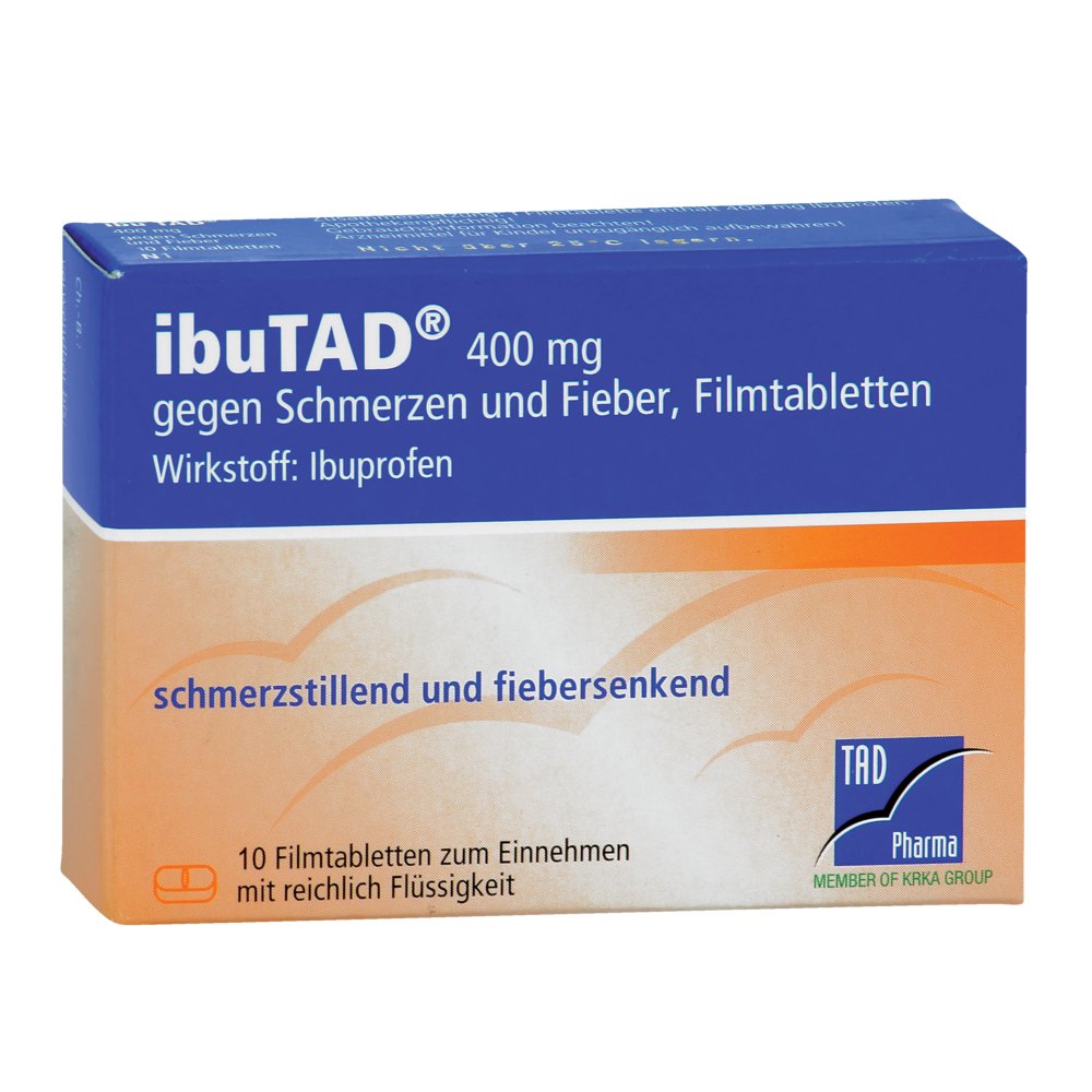 IBUTAD 400 mg gegen Schmerzen und Fieber Filmtabl.