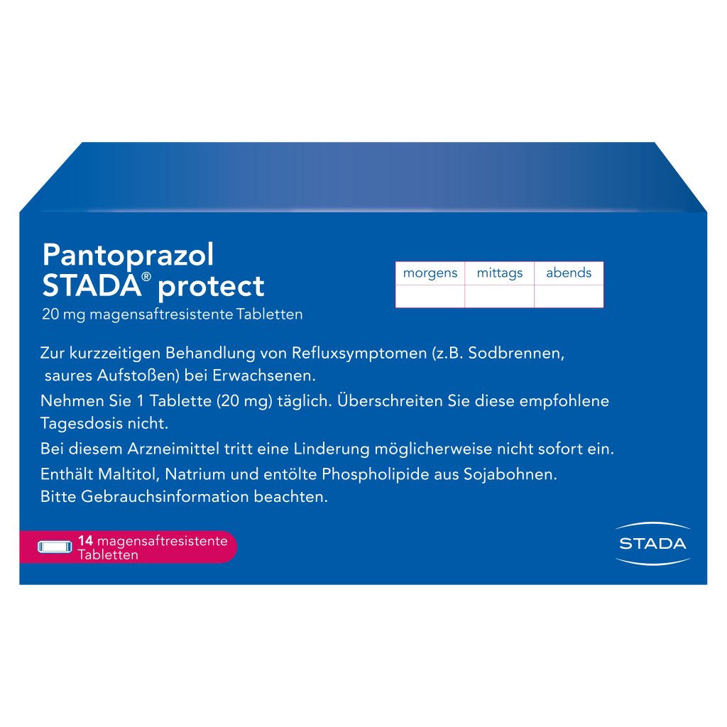 PANTOPRAZOL STADA protect 20 mg magensaftres.Tabl.