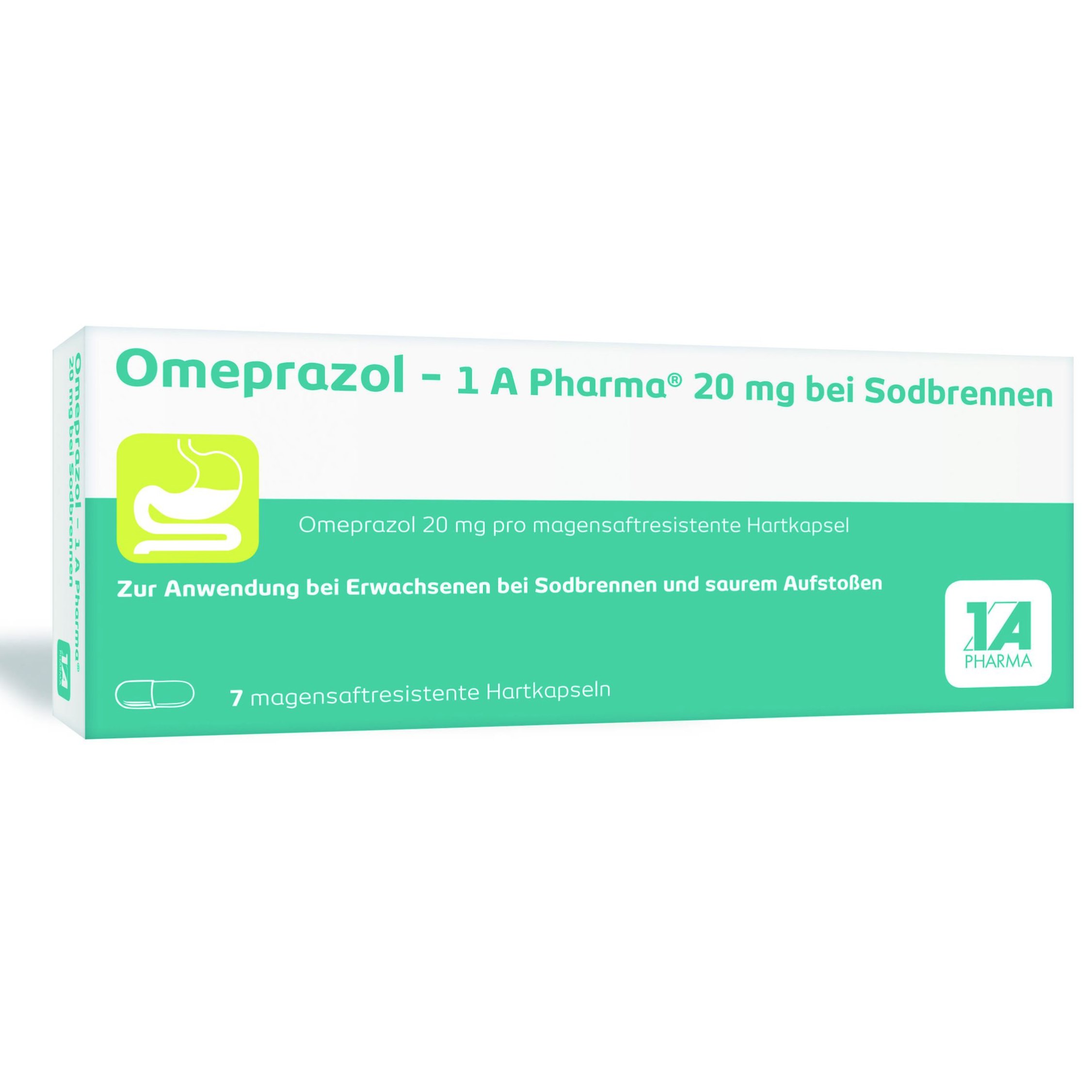 OMEPRAZOL-1A Pharma 20 mg bei Sodbrennen HKM