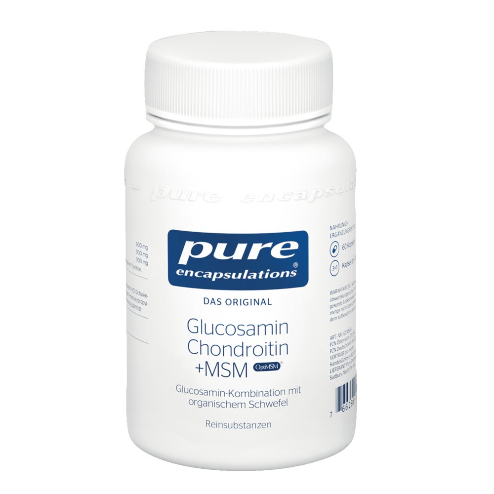 PURE ENCAPSULATIONS Glucosamin+Chondr.+MSM Kapseln