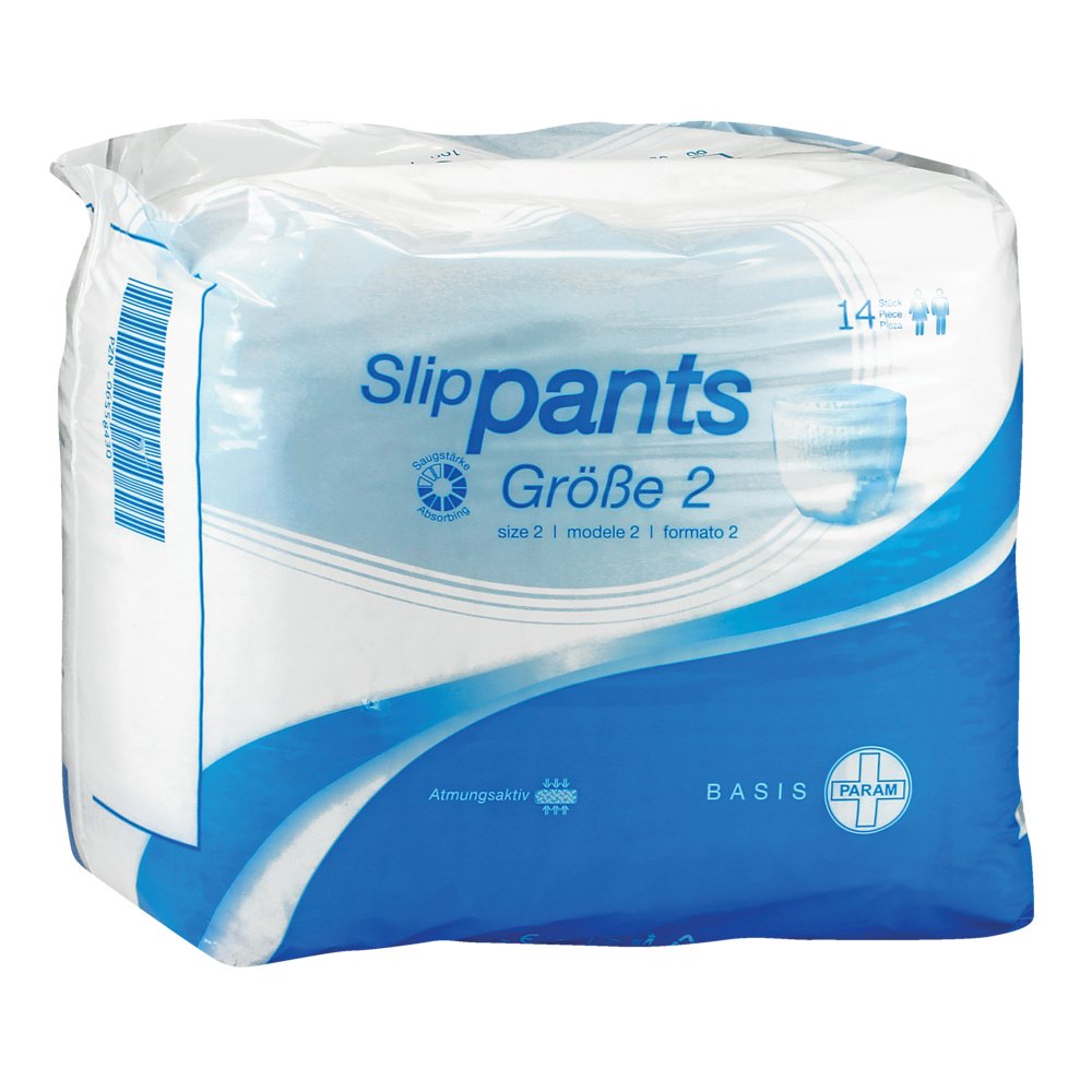 PARAM BASIS Slip-Pants, Größe 2, Bundweite: 80 - 120 cm, 14 Stück
