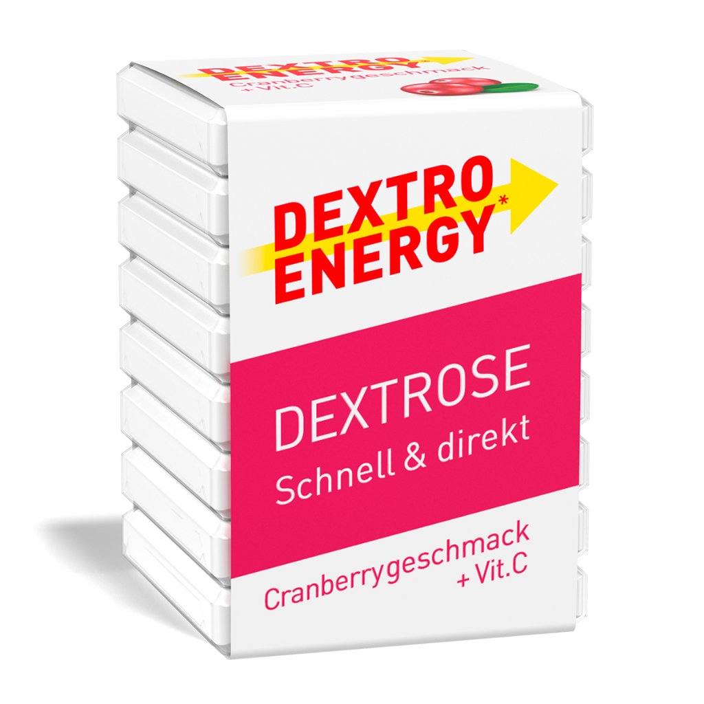 DEXTRO ENERGY Würfel Cranberry + Vitamin C