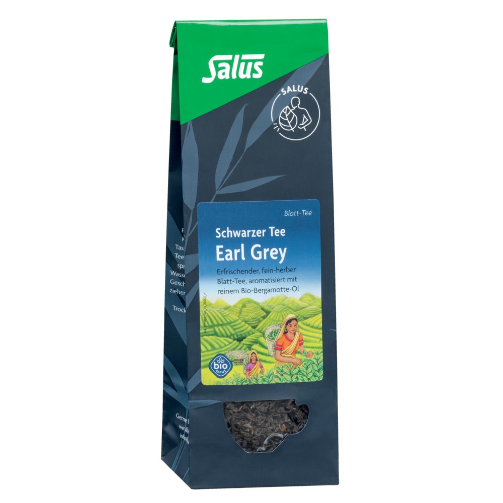 EARL Grey schwarzer Tee Blatt-Tee Bio Salus