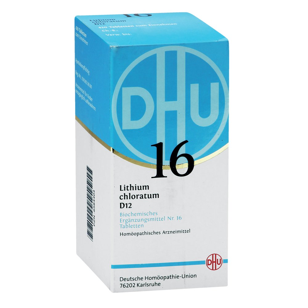 BIOCHEMIE DHU 16 Lithium chloratum D 12 Tabletten