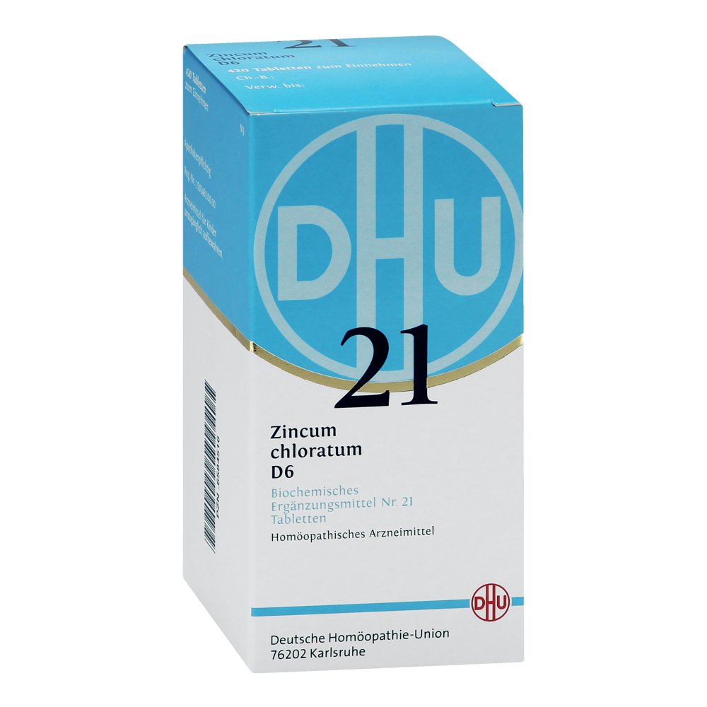 BIOCHEMIE DHU 21 Zincum chloratum D 6 Tabletten