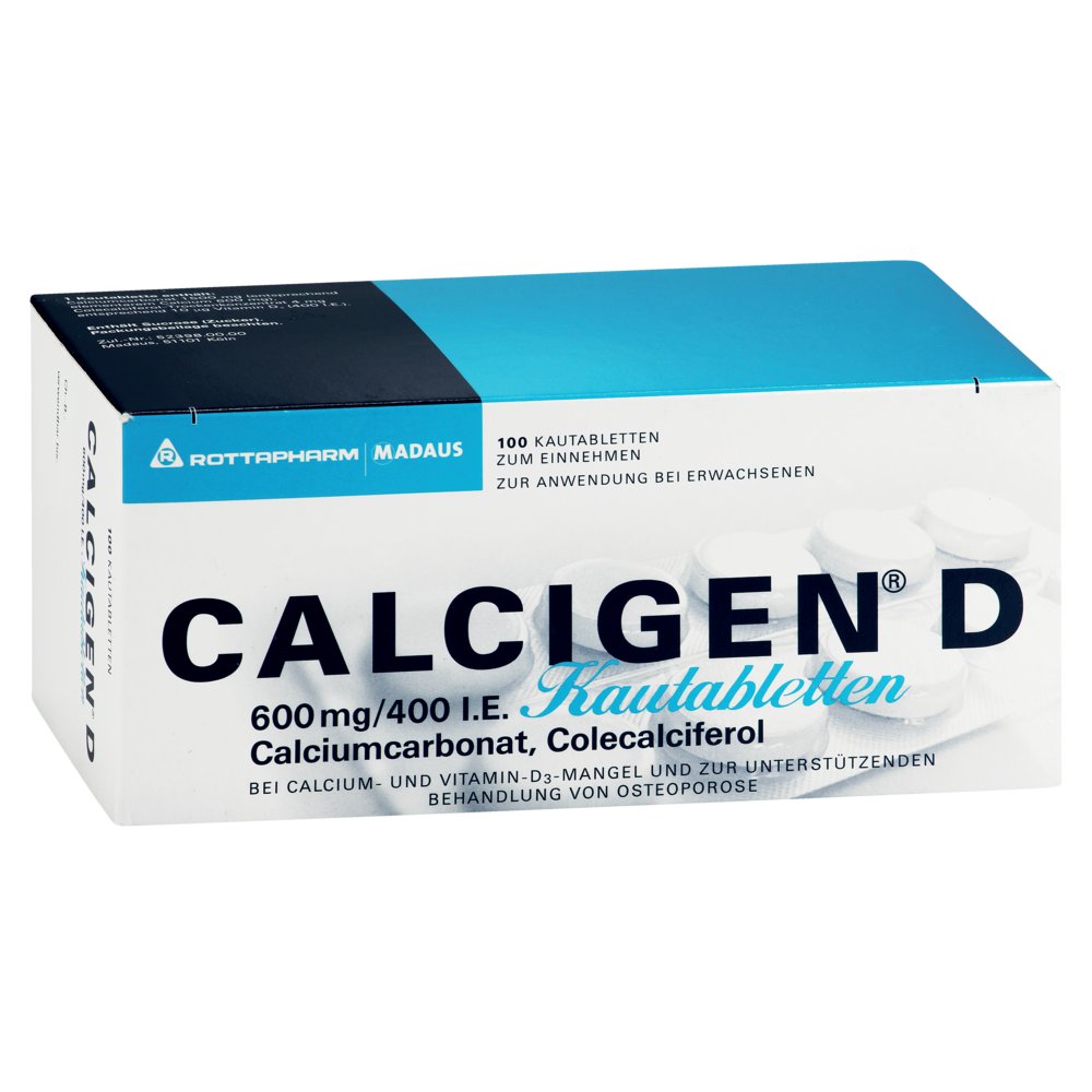 CALCIGEN D 600 mg/400 I.E. Kautabletten