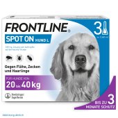 Frontline Spot on Floh- und Zeckenschutz f. Hunde L 3 Pip.