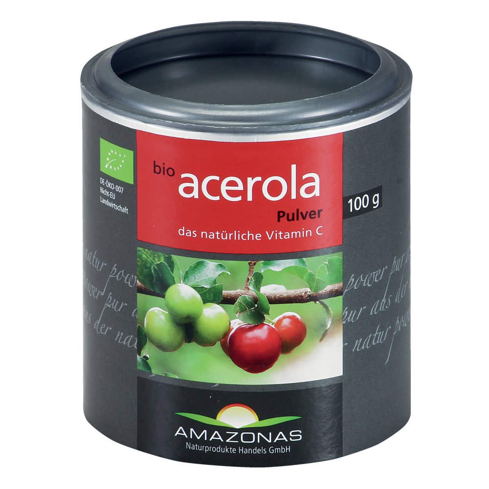ACEROLA 100% Bio Pur natürliches Vit.C Pulver