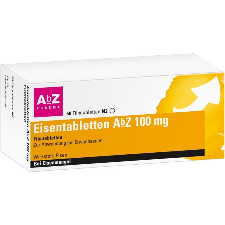 EISENTABLETTEN AbZ 100 mg Filmtabletten