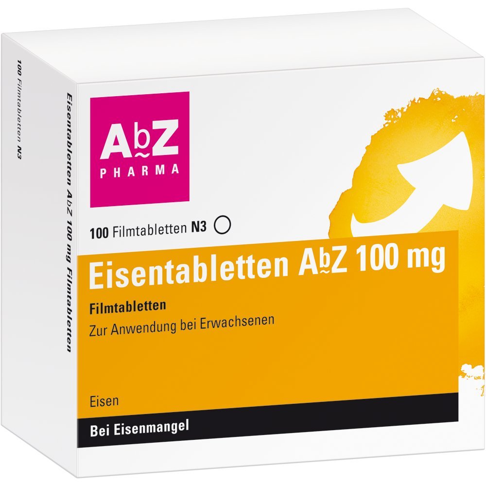 EISENTABLETTEN AbZ 100 mg Filmtabletten