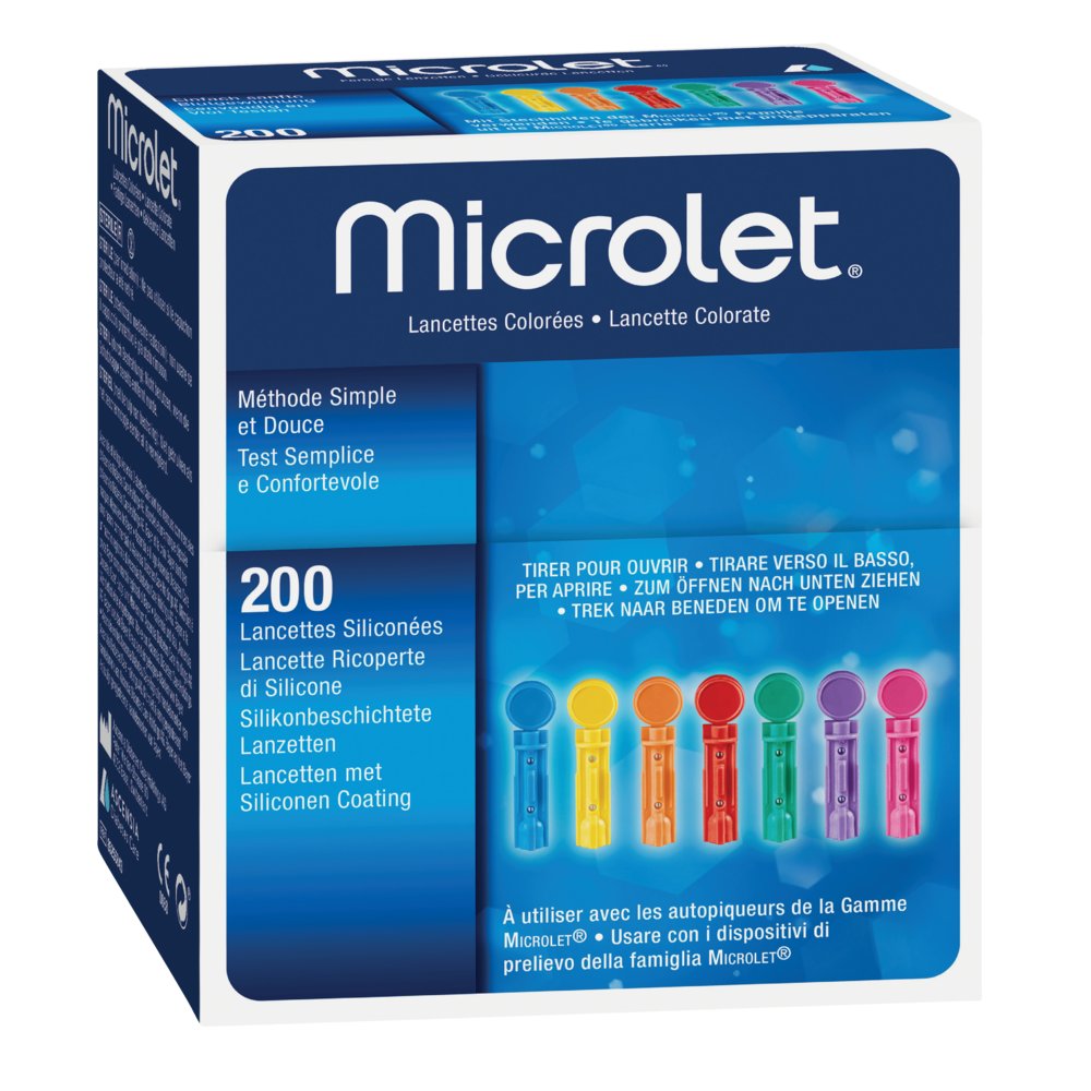 MICROLET Lanzetten farbig