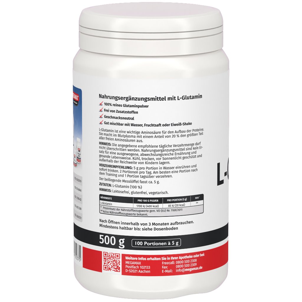 GLUTAMIN 100% rein Megamax Pulver