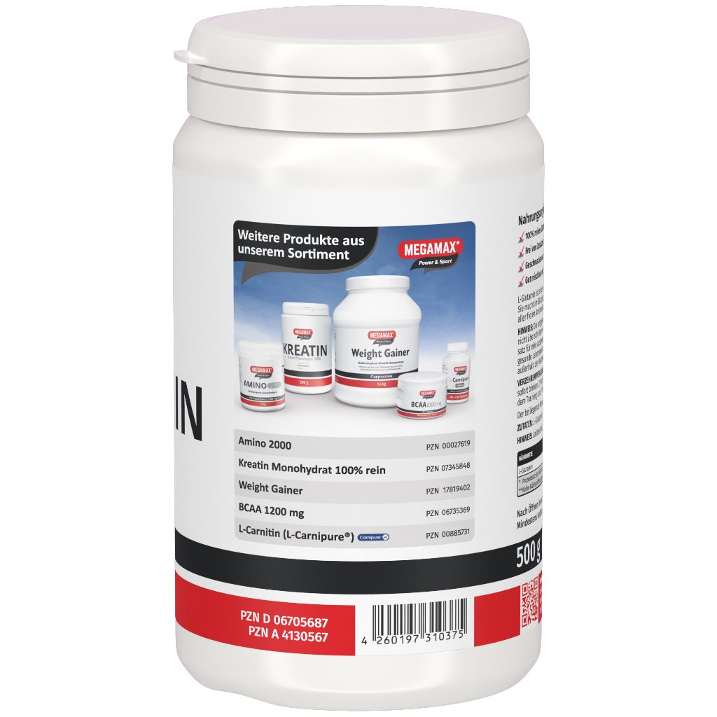 GLUTAMIN 100% rein Megamax Pulver