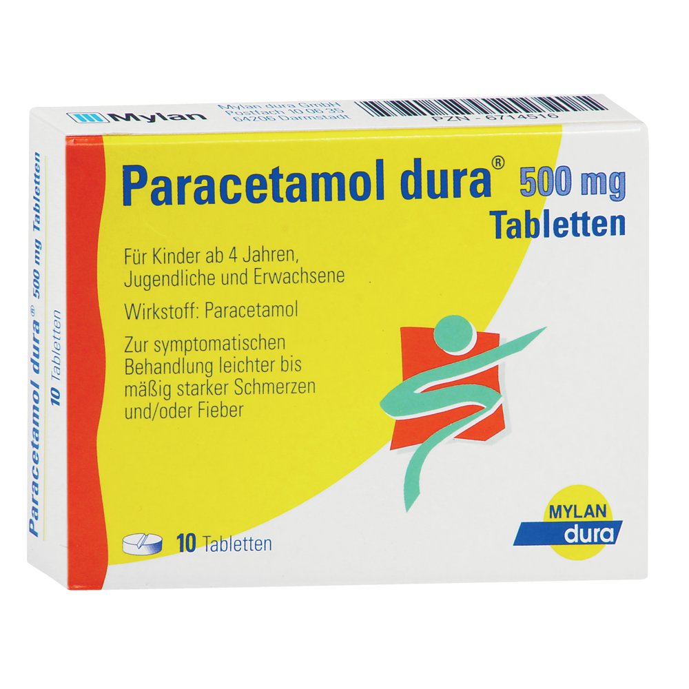 PARACETAMOL dura 500 mg Tabletten