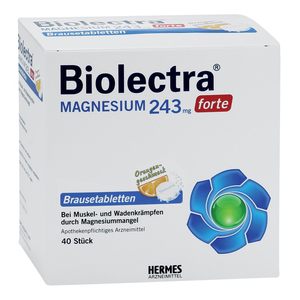 BIOLECTRA Magnesium 243 mg forte Orange Brausetab.