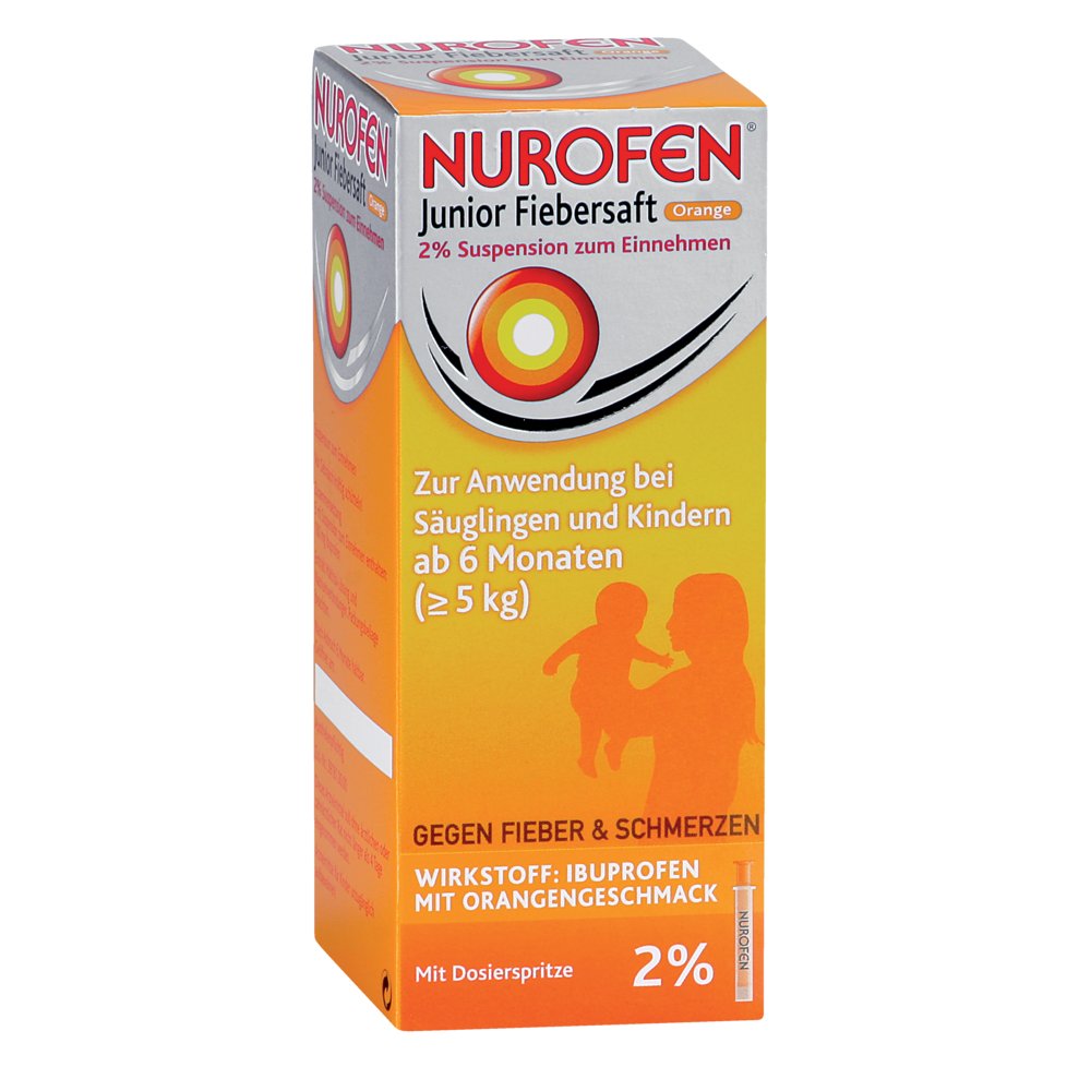 NUROFEN Junior Fiebersaft Orange 2%