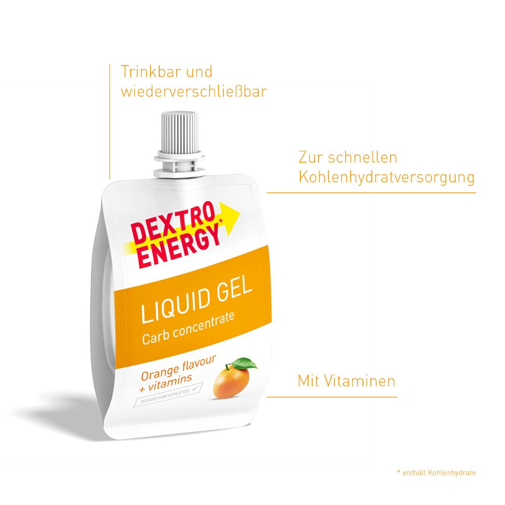 DEXTRO ENERGY Liquid Gel Orange + Vitamine