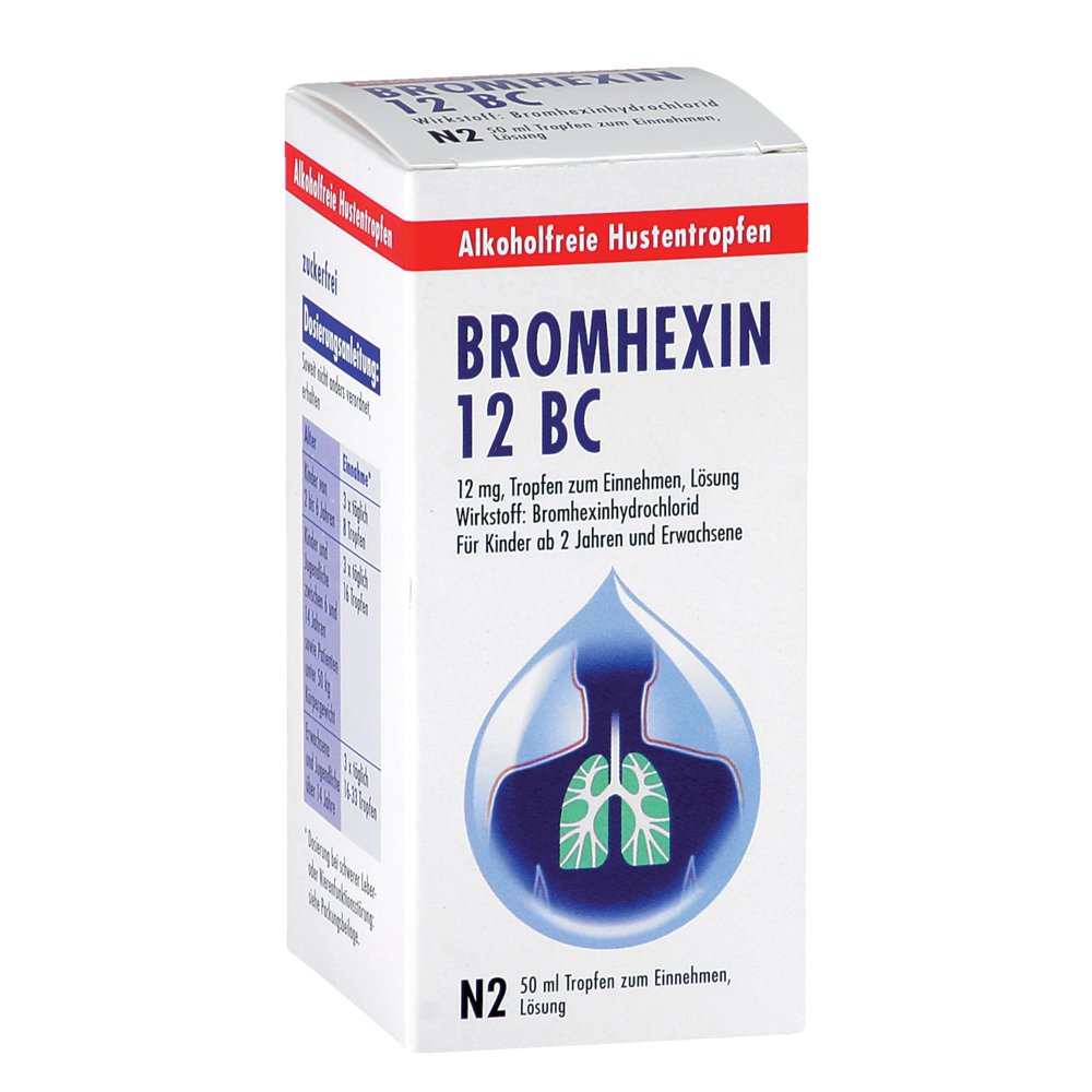 BROMHEXIN 12 BC Tropfen zum Einnehmen