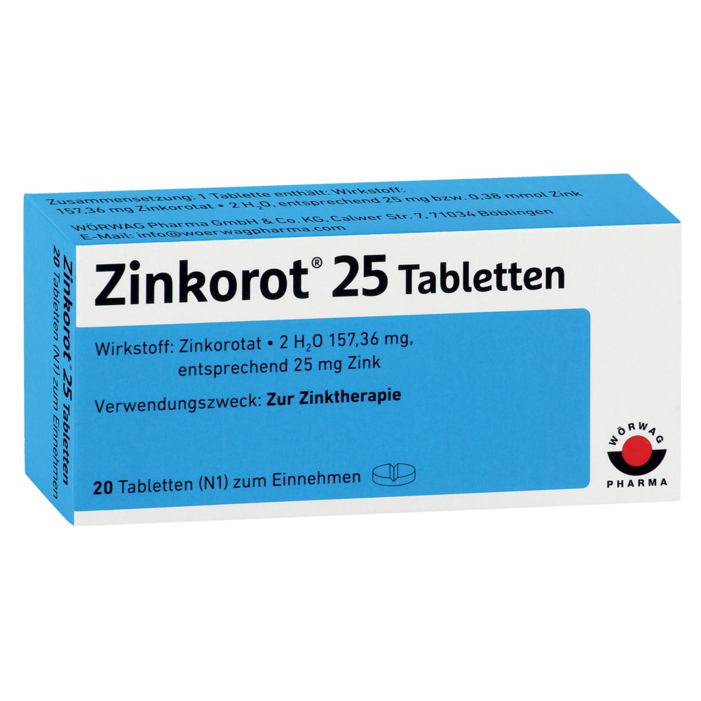 ZINKOROT 25 mg Tabletten