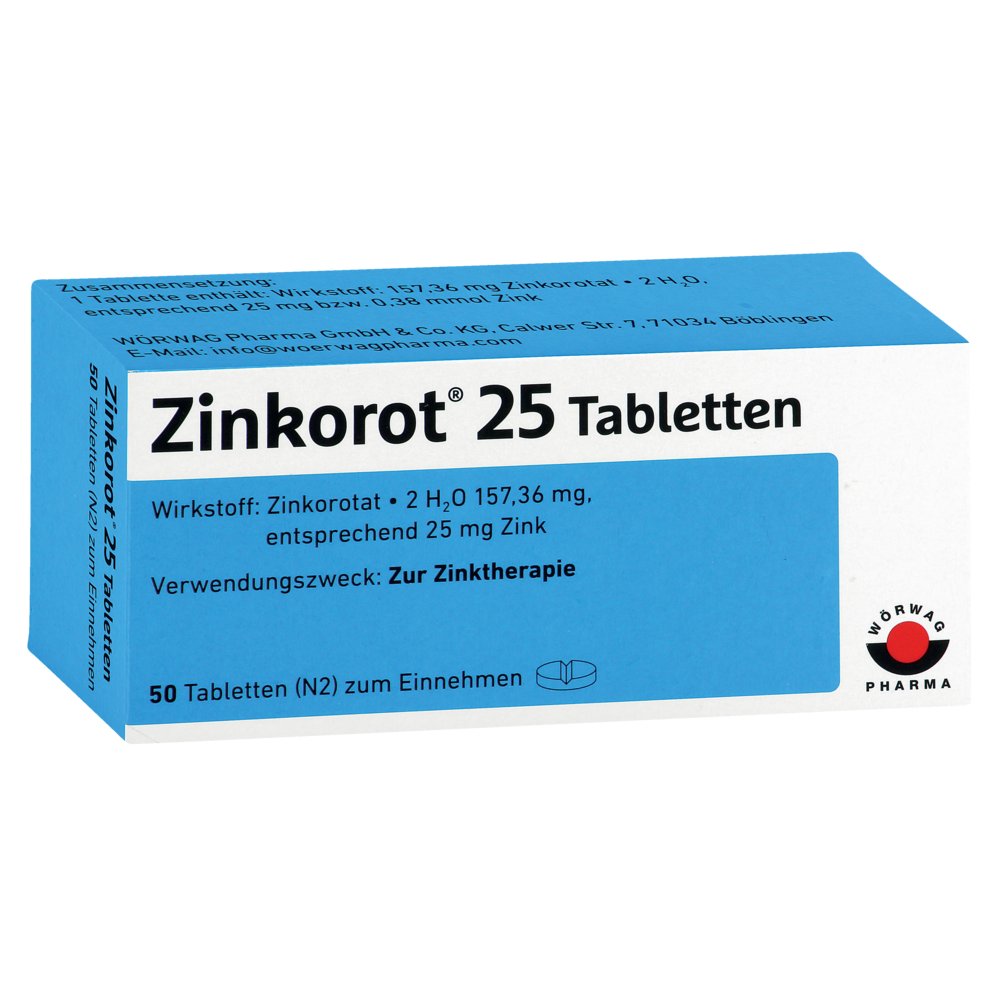 ZINKOROT 25 mg Tabletten