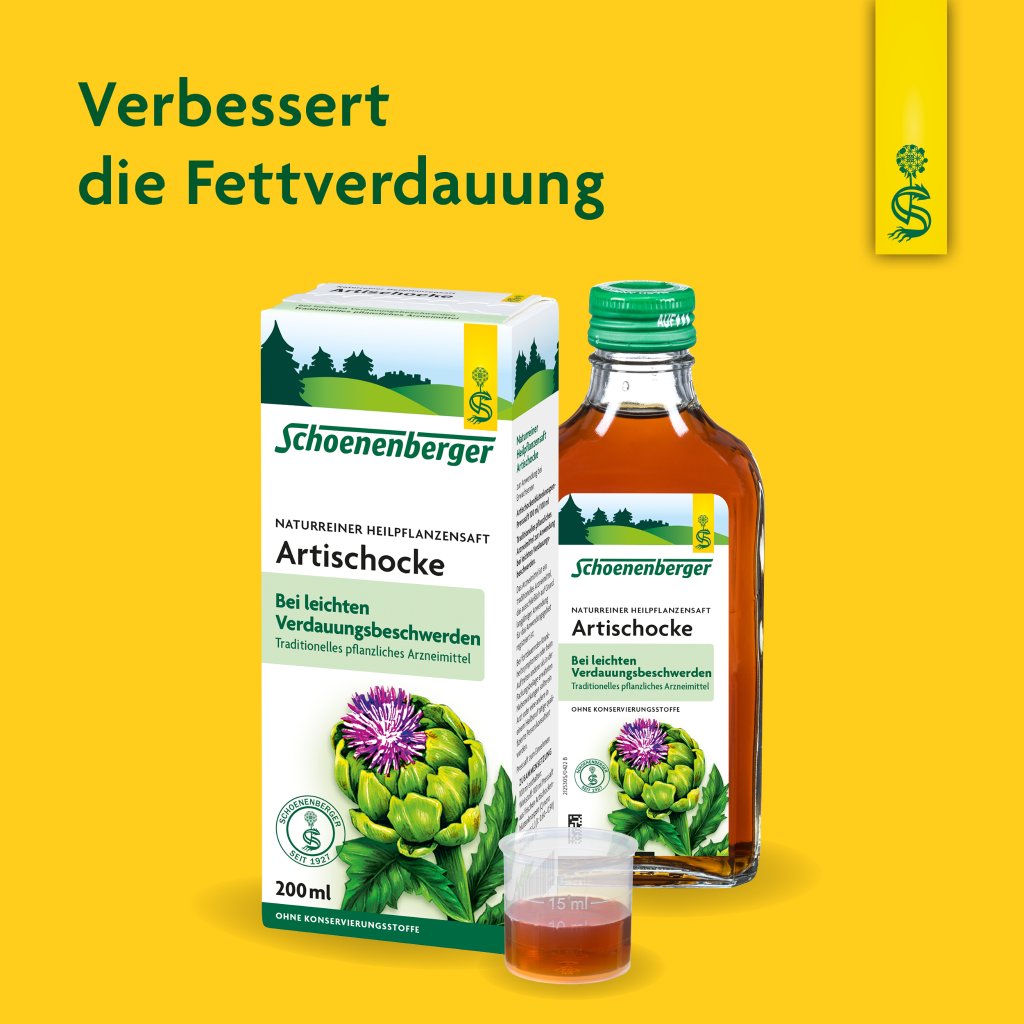 Schoenenberger naturreiner Heilpflanzensaft Artischocke