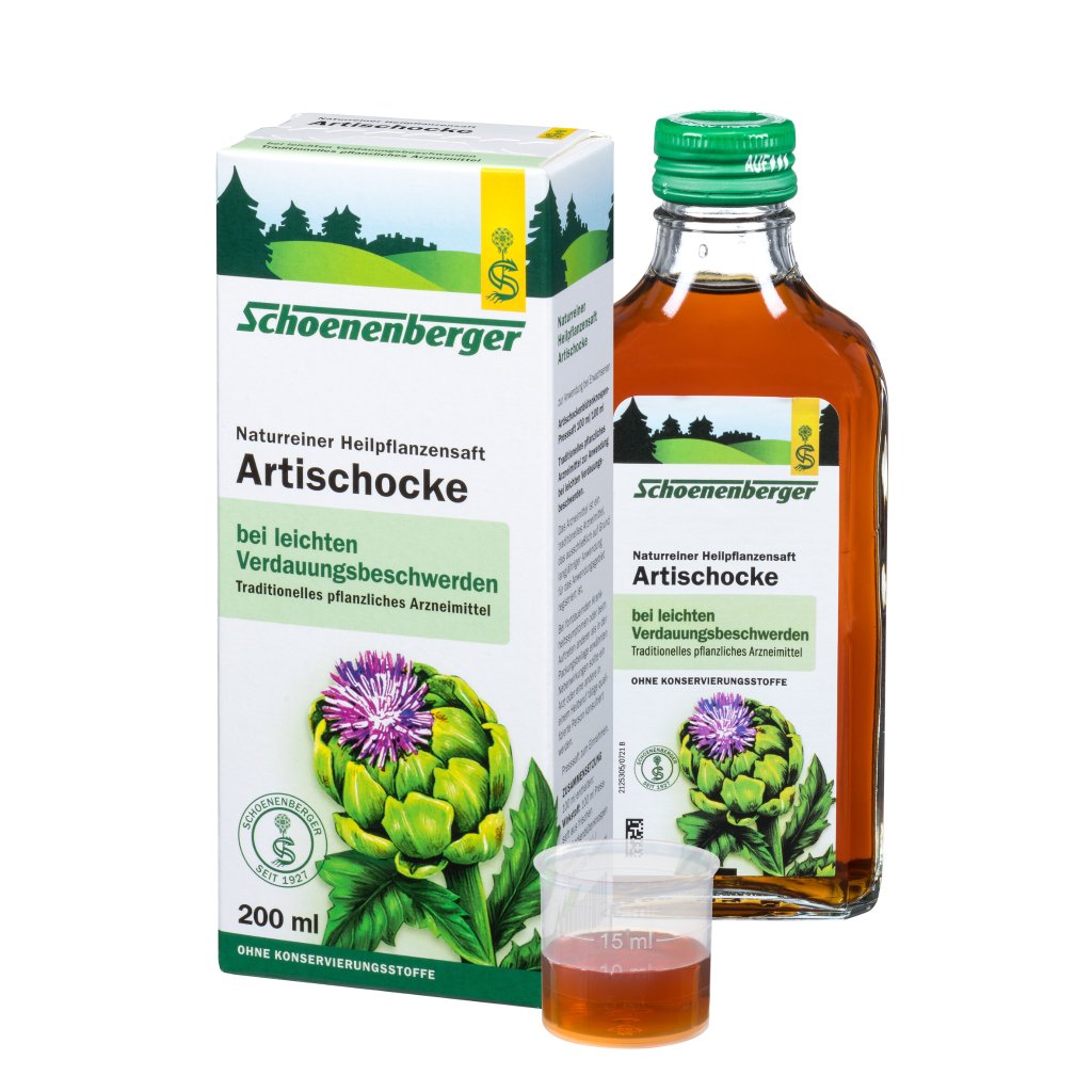 Schoenenberger naturreiner Heilpflanzensaft Artischocke