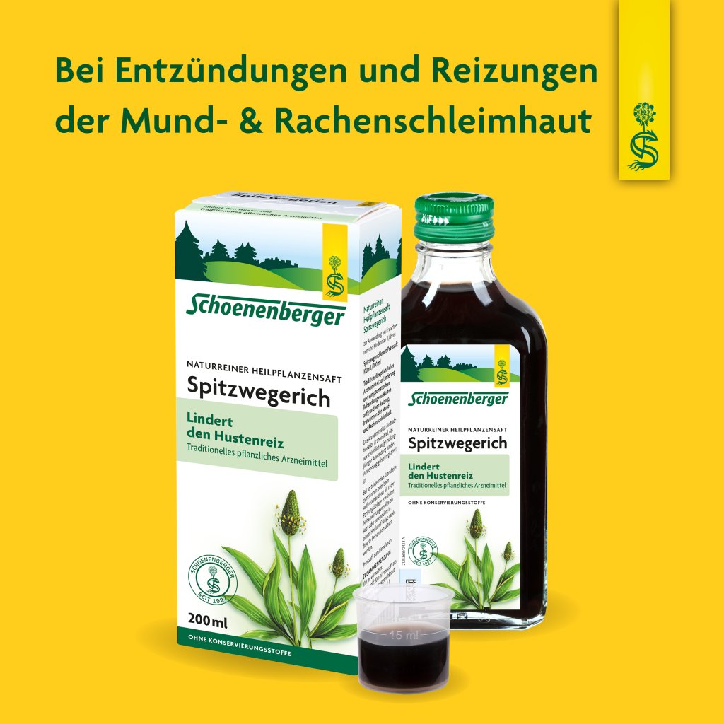 Schoenenberger naturreiner Heilpflanzensaft Spitzwegerich