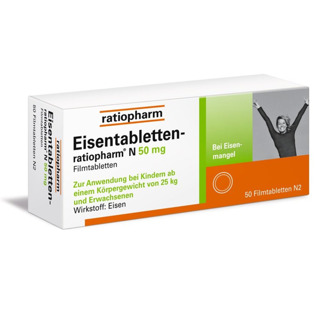 EISENTABLETTEN-ratiopharm N 50 mg Filmtabletten