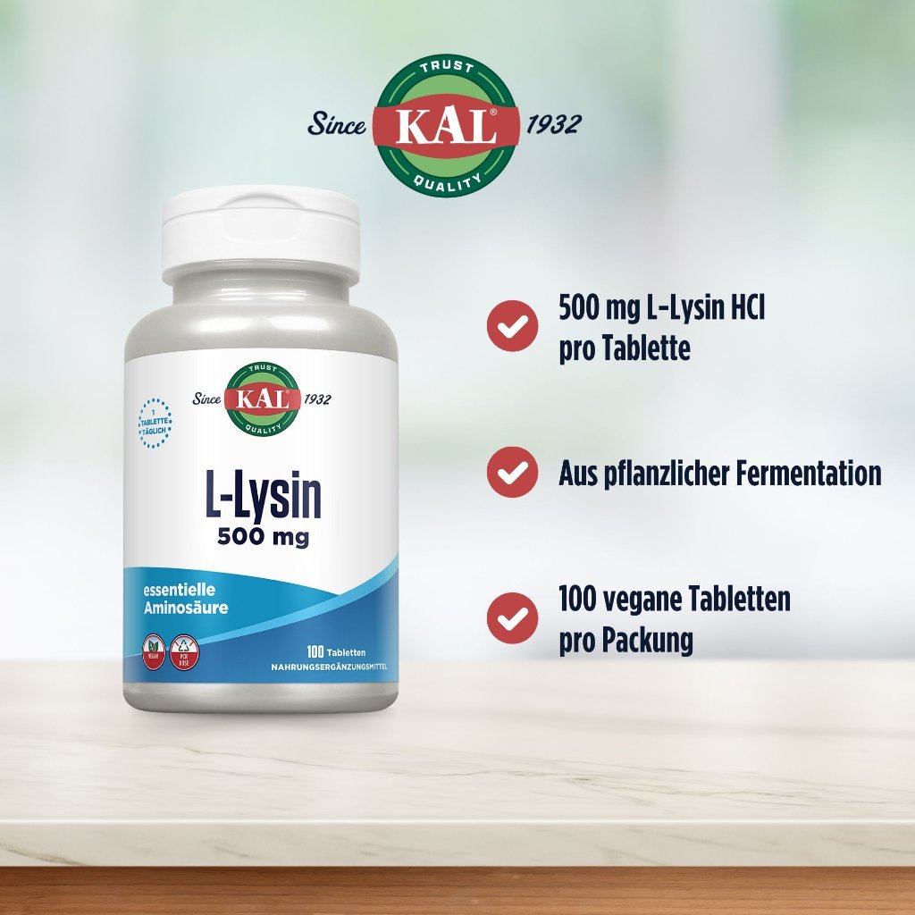 KAL L-Lysin 500 mg