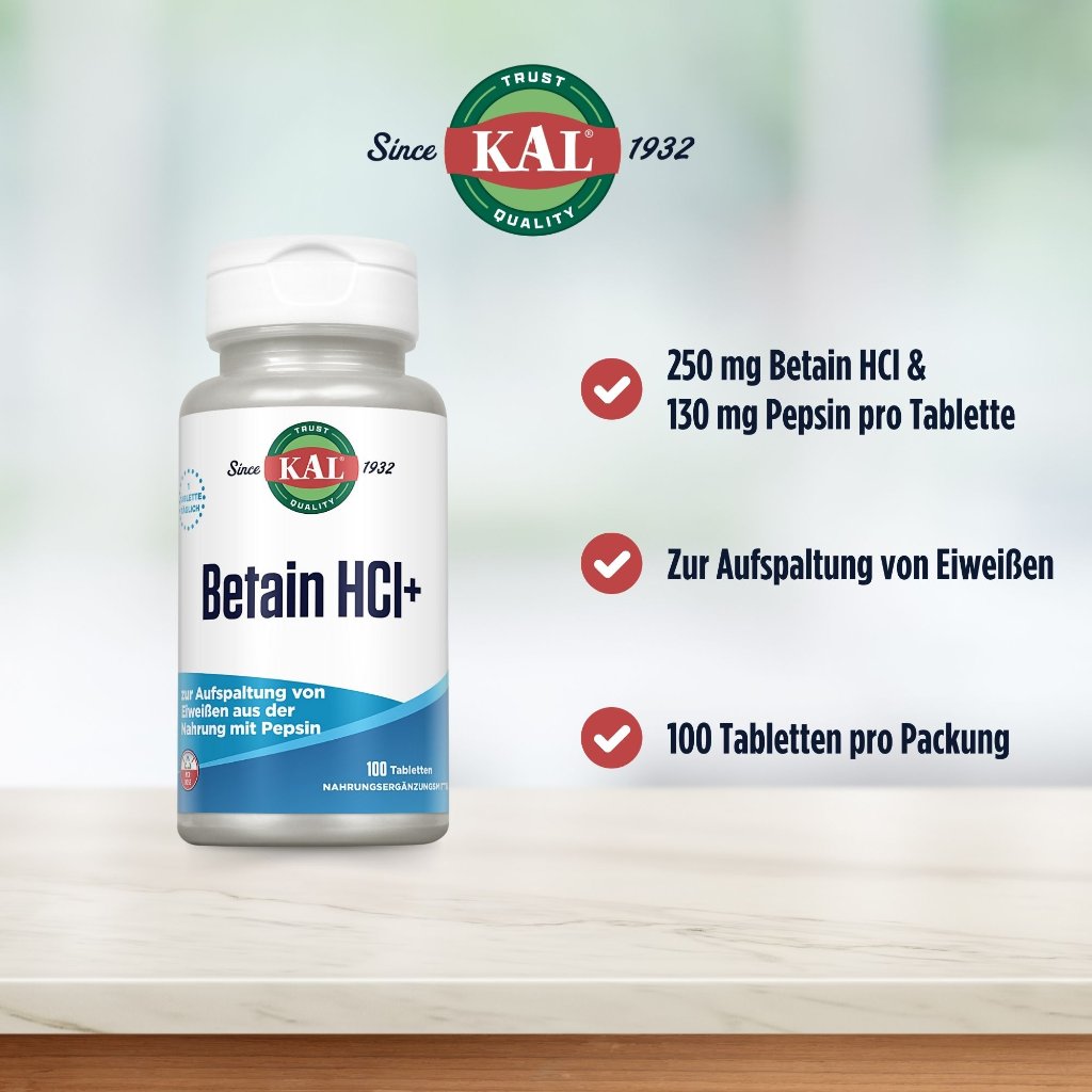 KAL Betain HCl + 250 mg
