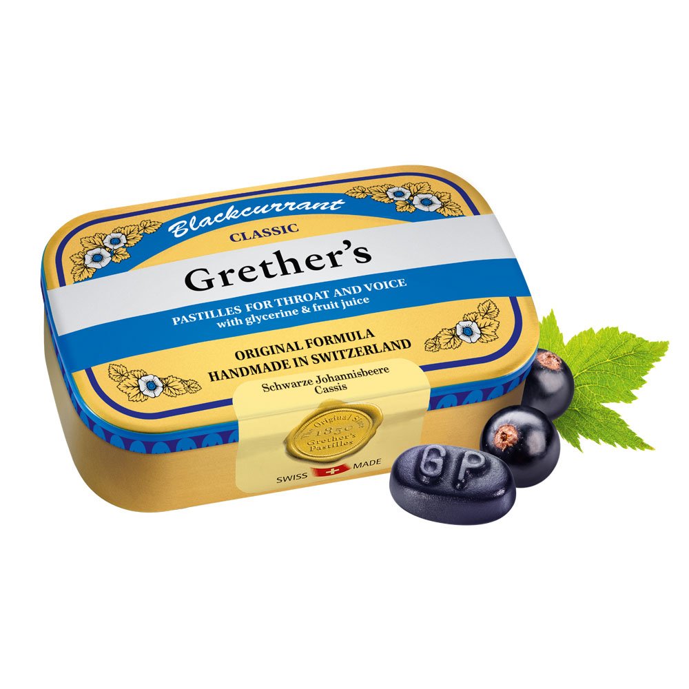 Grether's Pastilles Blackcurrant, zuckerhaltig 110 g Dose