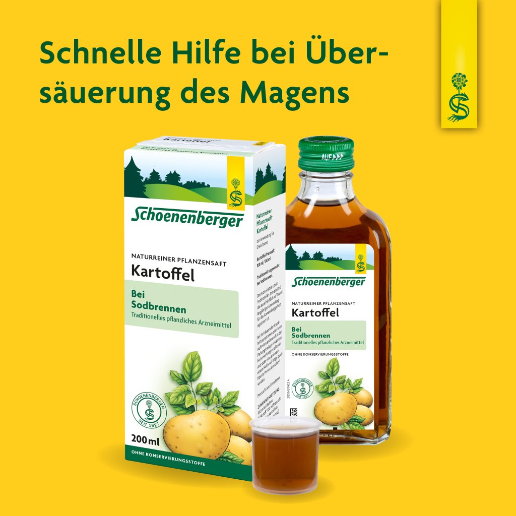 Schoenenberger naturreiner Pflanzensaft Kartoffel 3er Pack