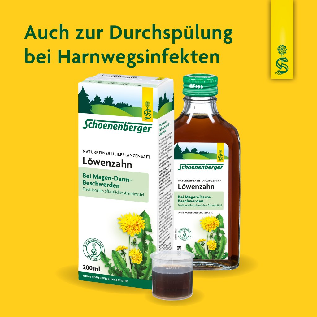 Schoenenberger naturreiner Heilpflanzensaft Löwenzahn 3er Pack