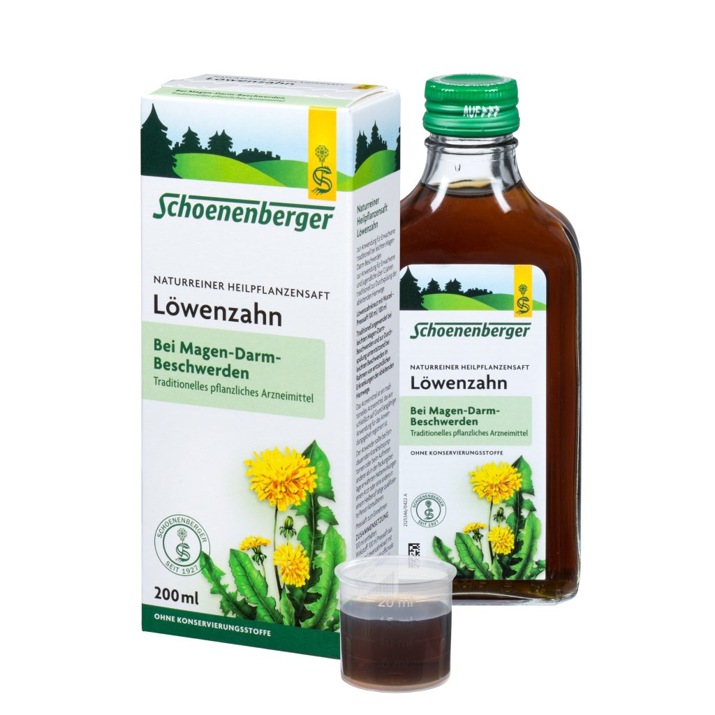 Schoenenberger naturreiner Heilpflanzensaft Löwenzahn 3er Pack